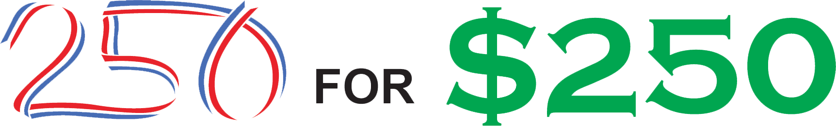 250 for 250 Sale